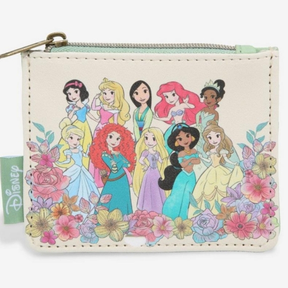 NWT Loungefly Disney Princesses mini backpack and zip coin cardholder - Picture 7 of 12